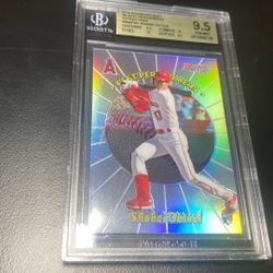 2018 Bowman’s Best Shohei Ohtani Rookie Refractor Bgs 9.5++ w/two 10 Subgrades