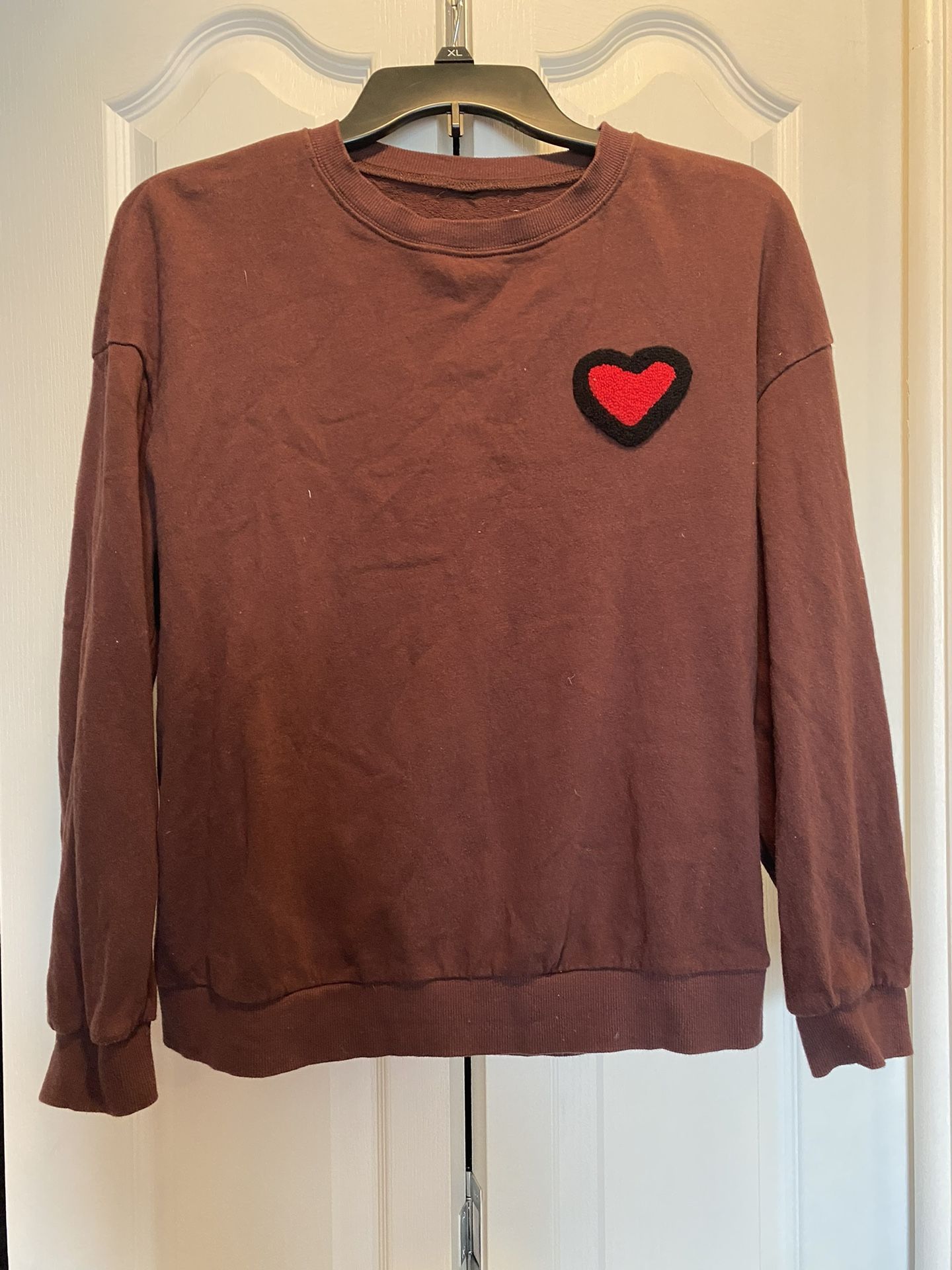 Brown Cat Sweatshirt, Size M