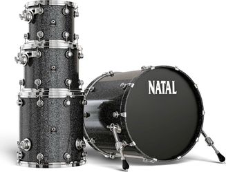 Natal KMA-TRC-BM1 Maple Originals Series 4-Piece Shell Pack -BLACK METALLIC