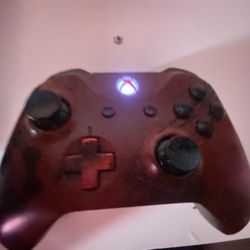 🎮 Xbox One Gears of War Limited Edition (Red) + Matching Controller