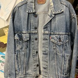 Vintage 80s Levi's Type 3 Denim Trucker Jacket Men's Medium