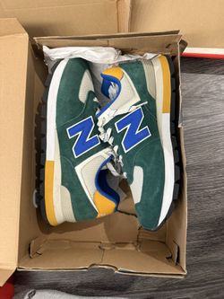New Balance 574 Rugged Men's Sneakers Green Blue Suede