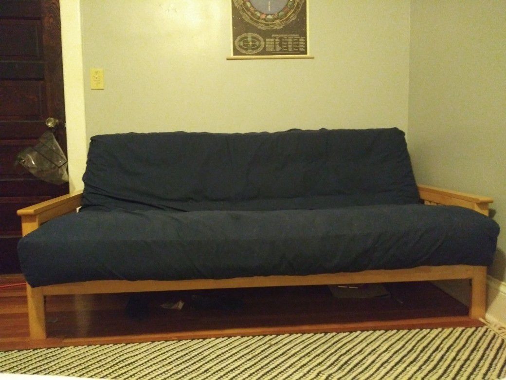 Wooden folding futon