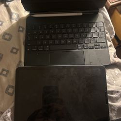 Dark Purple iPad Air With Key Board And Apple Pen 