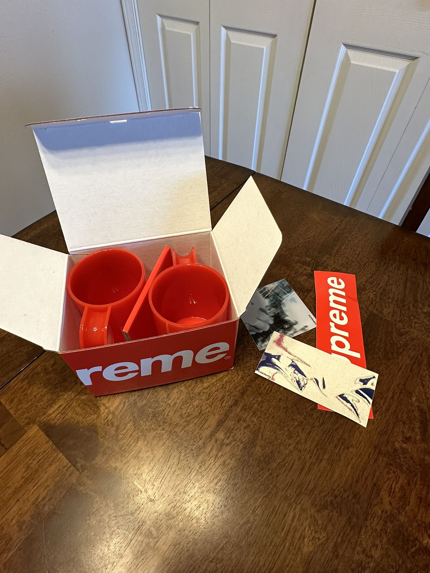 Supreme Heller Mugs with Stickers