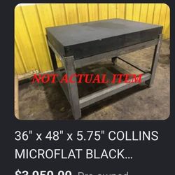 MICRO FLAT GRANITE INSPECTION TABLE WITH STAND - Trades Considered 