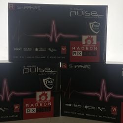 3 RX 580 Sapphire Pulse 8 VRAM GPUS