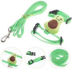 Small Pet Vest Leash Kit Bunny Outdoor Use Stylish Outfit for Guinea Pigs and Comfortable and Breathable Material