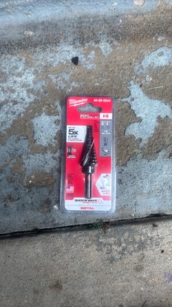 Milwaukee 3/16 to 7/8 step bit