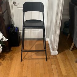 Black IKEA Tall Stools