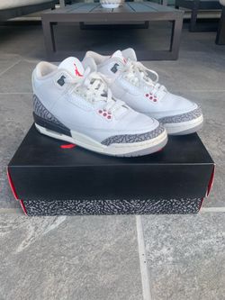 GS Size 5Y - Used Nike Jordan 3 Retro White Cement