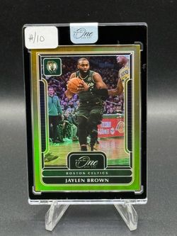 2022-23 Panini One and One Gold #2 Jaylen Brown #/10 (Sealed)