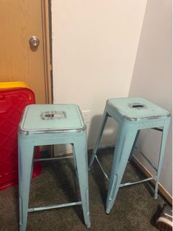 Metal barstools 2x