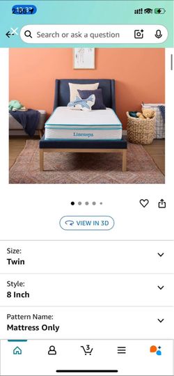 Twin linenspa mattress
