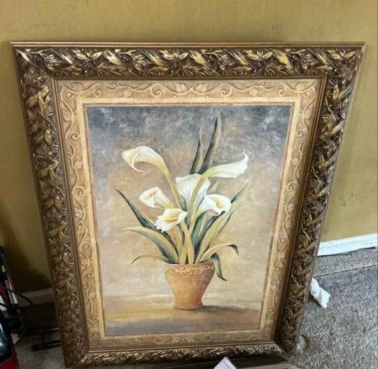 Solid Wood Large Framed Painting