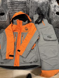 XL-Nordic Legend Aurora Series Ice Fishing Suit with Floatation, Insulated Waterproof Bibs and Jacket for Ice Fishing
