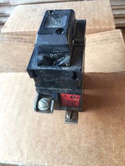20Amp 240V Pushmatic breaker