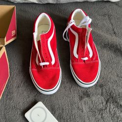 Red Old Skool Vans 