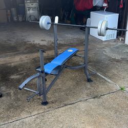 work out bench (weights included ) serious inquiries only 
