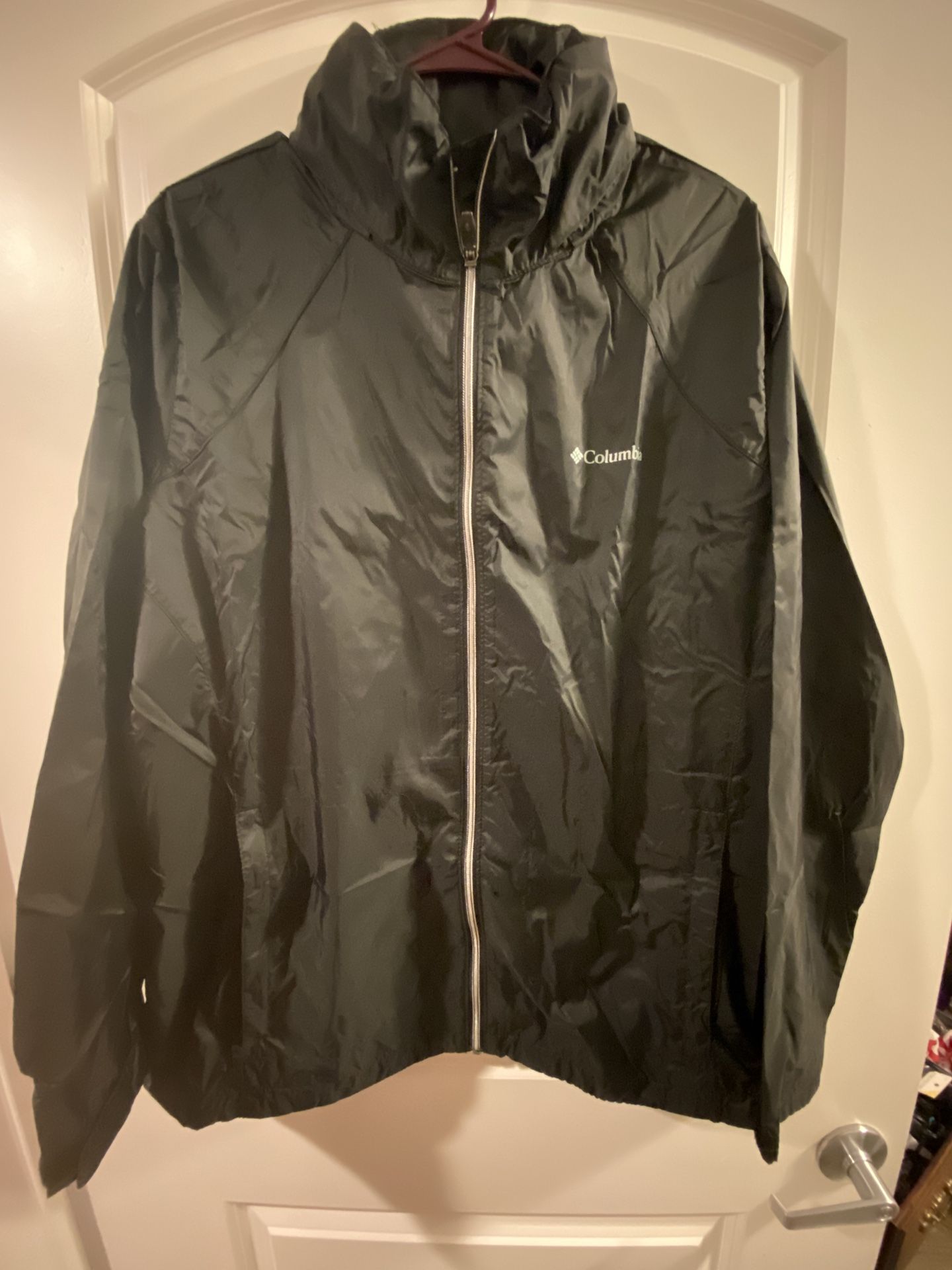 Columbia Windbreaker With Hidden Hoodie