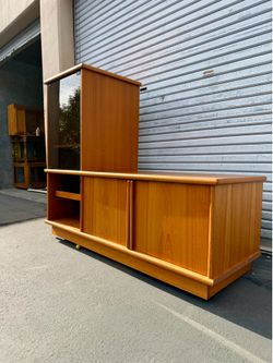 Danish Teak Sideboard Hutch Credenza by Uldum Møbelfabrik