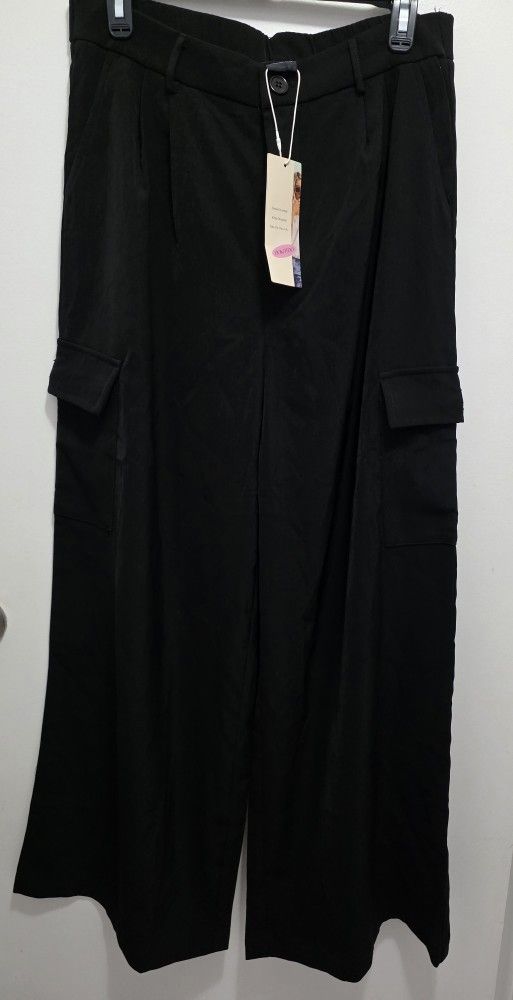 Dokotoo Womens High Waisted Wide Leg Cargo Pants Baggy Casual Trendy Work Pants