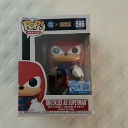 Funko Pop, Knuckles as Superman #596, Sonic Collection