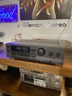 Technics SA-GX100 Quartz Synthesizer Receiver: Sleek, Dark, 90s Minimalist Audio Power