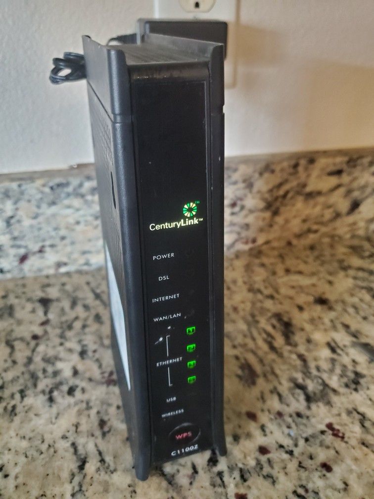 Centurylink ZyXel C1100Z DSL Wireless WiFi Modem Router w/ Power Cord