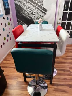 Dining Bar Table with Chairs