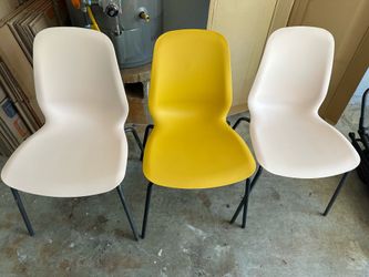 3 IKEA Lidas chairs
