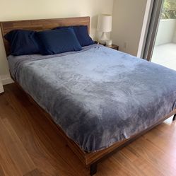 Headboard, Bed Frame & Mattress 