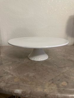 White Porcelain Cake Stand 10 Inch