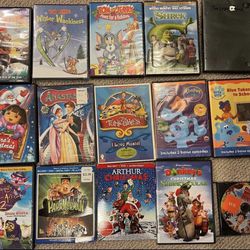 15 DVDs blue Ray Tom And jerry paranormal Shrek dragon 2 Arthur’s Christmas Movie For Kids Classics