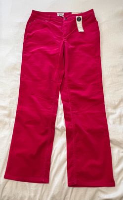 Charter Club Size 12 Pink Corduroy Trousers