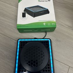 Mcbazel Cooling Fan for Xbox Series X with RGB Lights, Vertical Cooling Stand System with 3 Fan