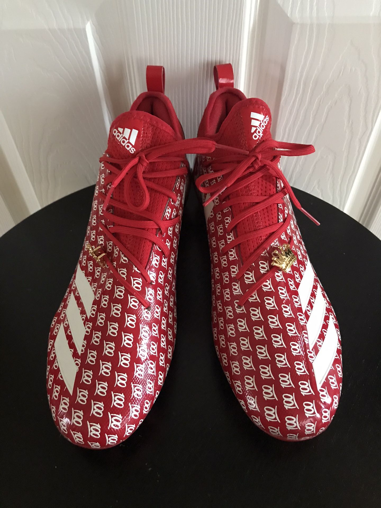 Adidas 100 Emoji Red Soccer Football Cleats Shoes Size 12 for Sale in Auburn, WA OfferUp