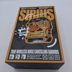 GravaStar Sirius P9 Plus ANC TWS Earbuds - War Damaged Yellow - NEW SEALED!