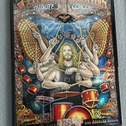 Taylor Hawkins Tribute Concert Holographic Poster 2022 LA Forum 