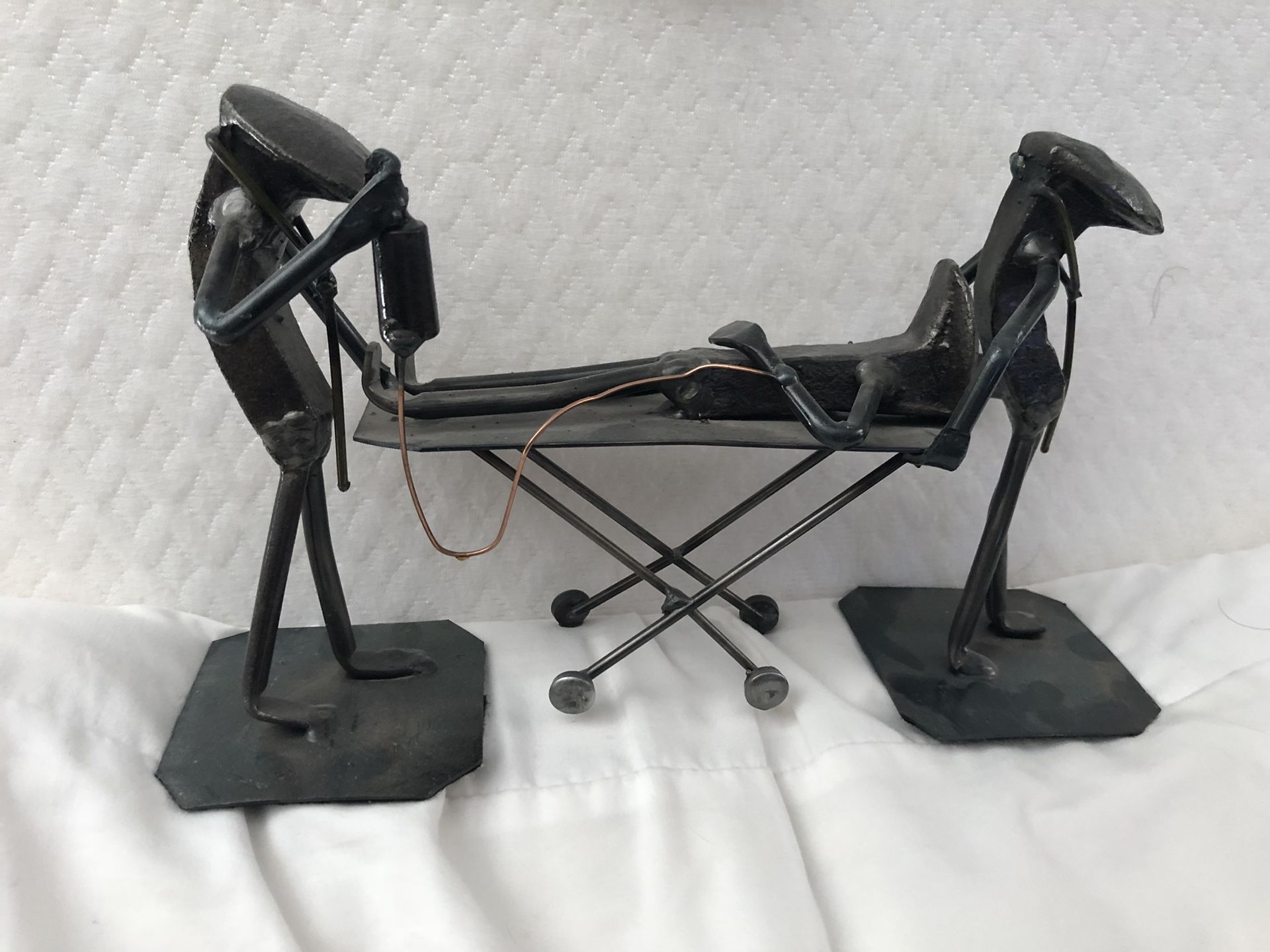 Roland Art railroad spike art