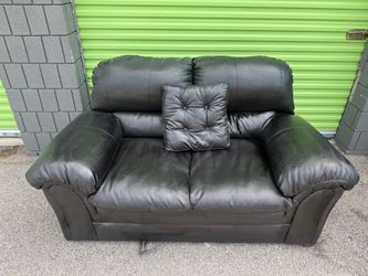 Leather Loveseat