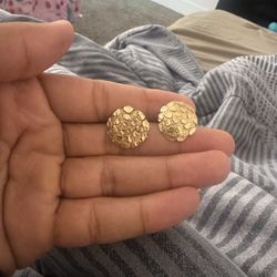 Big size cookie nuggets earrings