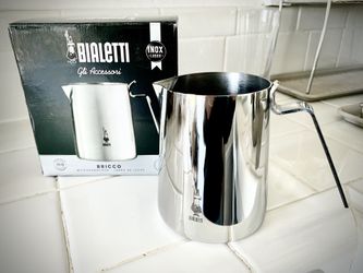 Bialetti Milk Frothing Pitcher, NIB, 50cl (15oz)