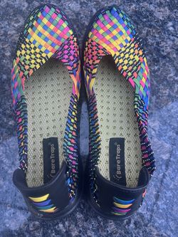 BARE TRAPS Women's LEXIE Multi Colored Woven Slip on Casual Shoes Size 9.5M