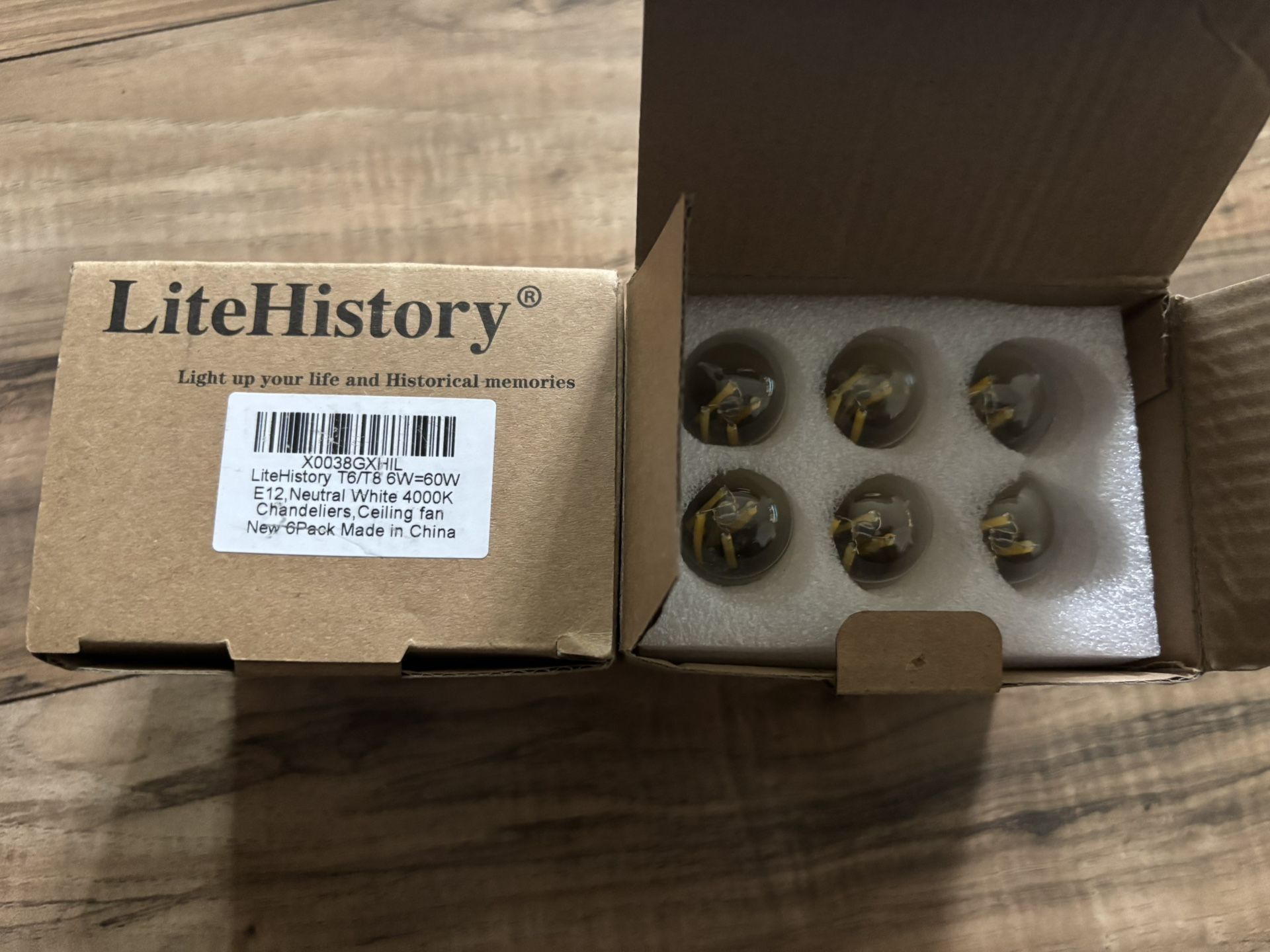 LiteHistory - Bulbs LED - 6 Pack Boxes