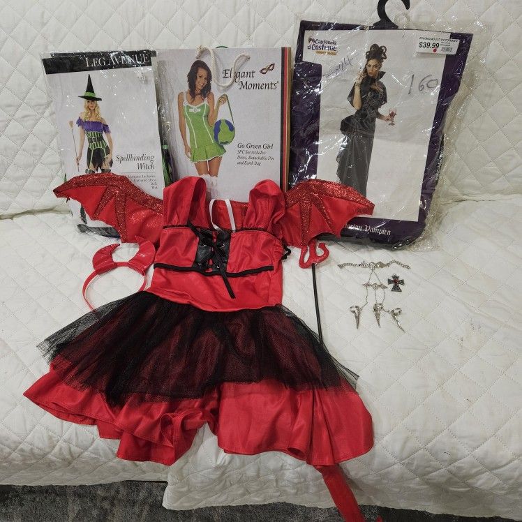 Halloween Costumes & Accessories Lot