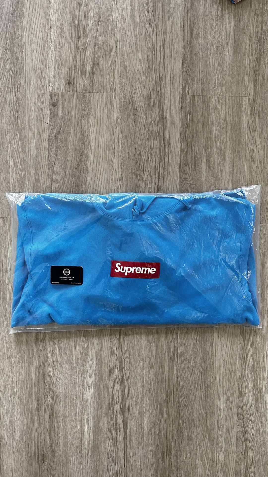 Supreme Box Logo Hooded Sweatshirt ‘Cyan’ (FW25) - Size Medium & XXL (PRICES IN DESCRIPTION)