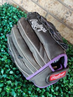 Rawlings Black Storm Leather Youth Baseball Glove ST12DSPUR - 12" RHT

