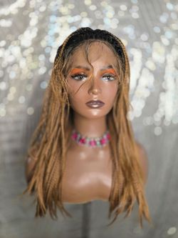 13x2 lace front   braid wig  22" synthetic hair wig
