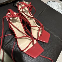 Red Scrappy Heels 